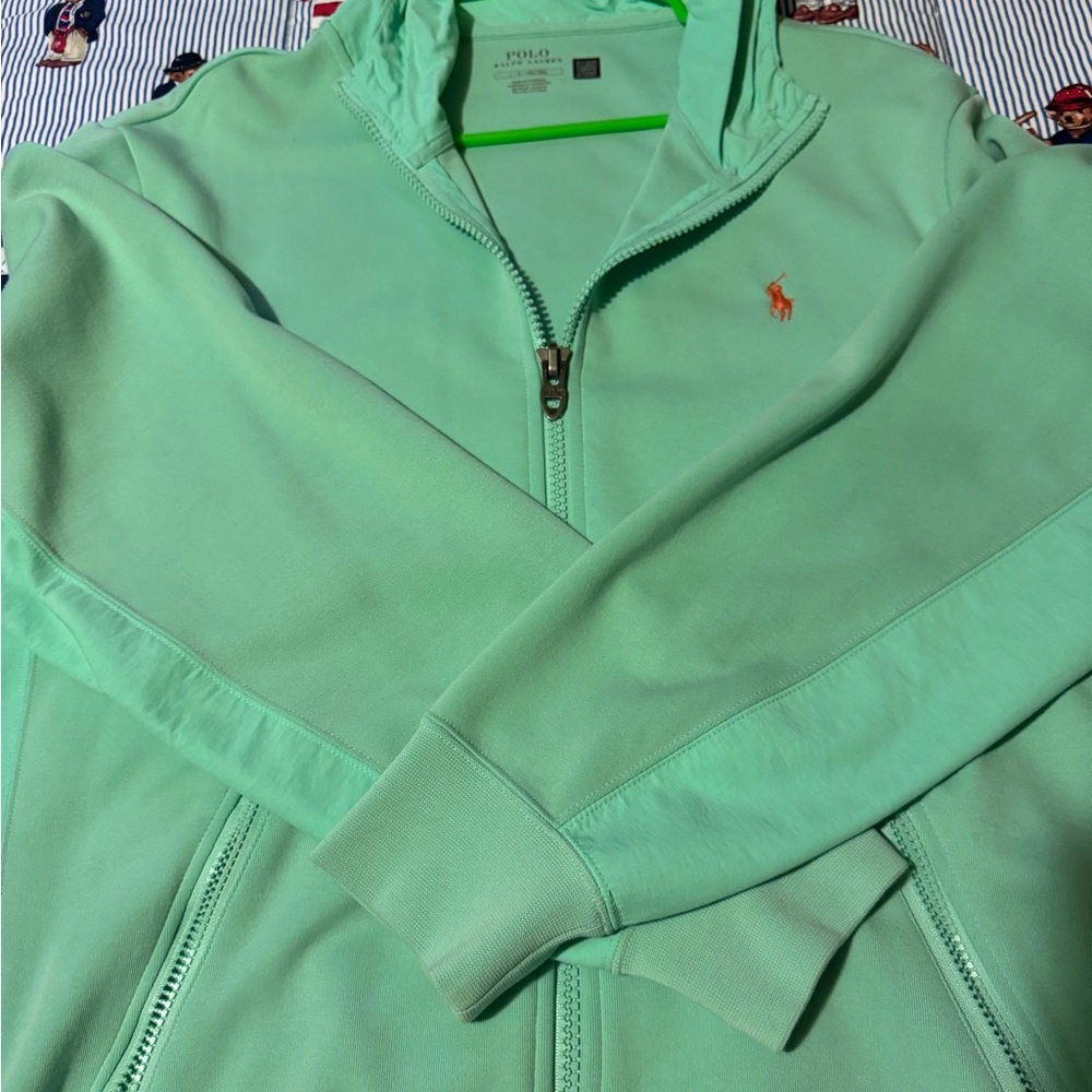 Polo Ralph Lauren Mint Green Zip-Up Hoodie